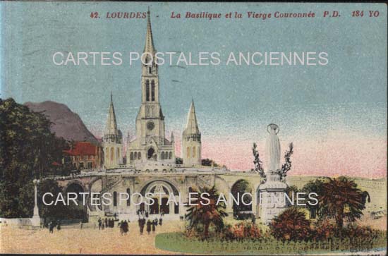 Cartes postales anciennes > CARTES POSTALES > carte postale ancienne > cartes-postales-ancienne.com Occitanie Hautes pyrenees Lourdes