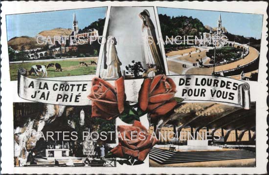 Cartes postales anciennes > CARTES POSTALES > carte postale ancienne > cartes-postales-ancienne.com Occitanie Hautes pyrenees Lourdes