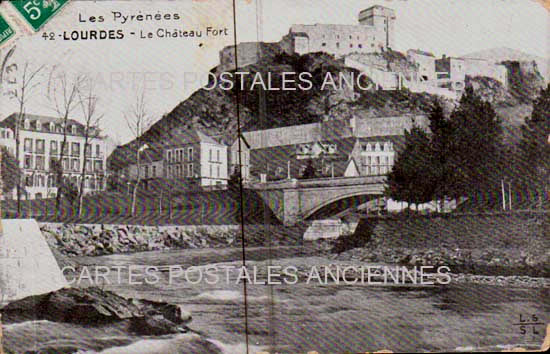 Cartes postales anciennes > CARTES POSTALES > carte postale ancienne > cartes-postales-ancienne.com Occitanie Hautes pyrenees Lourdes