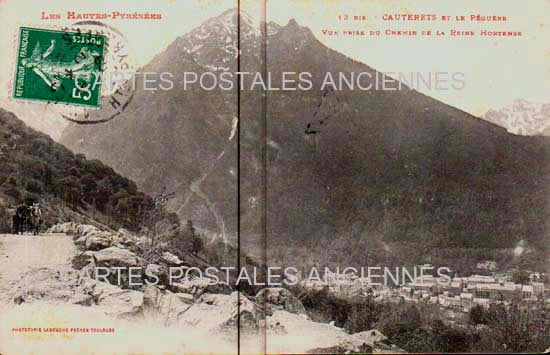 Cartes postales anciennes > CARTES POSTALES > carte postale ancienne > cartes-postales-ancienne.com Occitanie Hautes pyrenees Cauterets