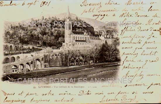 Cartes postales anciennes > CARTES POSTALES > carte postale ancienne > cartes-postales-ancienne.com Occitanie Hautes pyrenees Lourdes