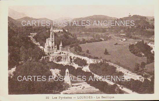 Cartes postales anciennes > CARTES POSTALES > carte postale ancienne > cartes-postales-ancienne.com Occitanie Hautes pyrenees Lourdes