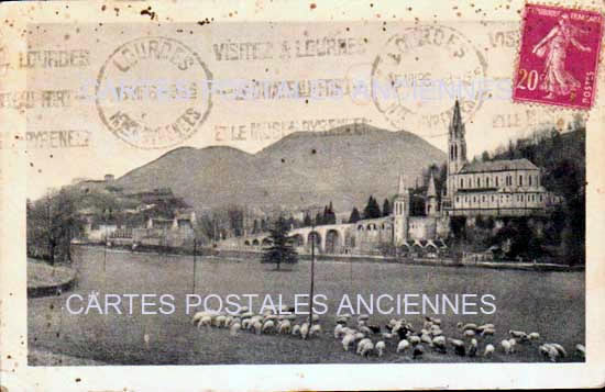 Cartes postales anciennes > CARTES POSTALES > carte postale ancienne > cartes-postales-ancienne.com Occitanie Hautes pyrenees Lourdes