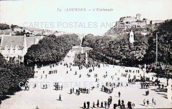 Cartes postales anciennes > CARTES POSTALES > carte postale ancienne > cartes-postales-ancienne.com Occitanie Hautes pyrenees Lourdes