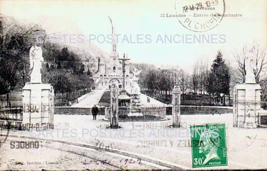 Cartes postales anciennes > CARTES POSTALES > carte postale ancienne > cartes-postales-ancienne.com Occitanie Hautes pyrenees Lourdes