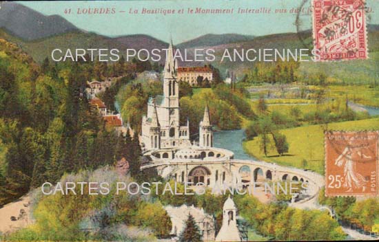 Cartes postales anciennes > CARTES POSTALES > carte postale ancienne > cartes-postales-ancienne.com Occitanie Hautes pyrenees Lourdes