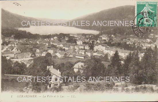 Cartes postales anciennes > CARTES POSTALES > carte postale ancienne > cartes-postales-ancienne.com Grand est Vosges Gerardmer