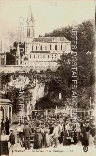 Cartes postales anciennes > CARTES POSTALES > carte postale ancienne > cartes-postales-ancienne.com Occitanie Hautes pyrenees Lourdes