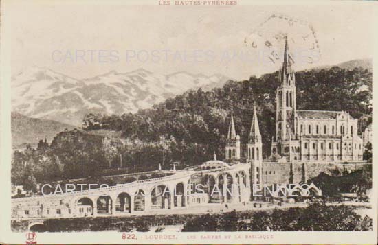 Cartes postales anciennes > CARTES POSTALES > carte postale ancienne > cartes-postales-ancienne.com Occitanie Hautes pyrenees Lourdes