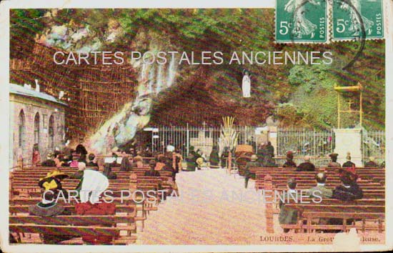 Cartes postales anciennes > CARTES POSTALES > carte postale ancienne > cartes-postales-ancienne.com Occitanie Hautes pyrenees Lourdes