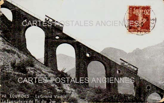 Cartes postales anciennes > CARTES POSTALES > carte postale ancienne > cartes-postales-ancienne.com Occitanie Hautes pyrenees Lourdes