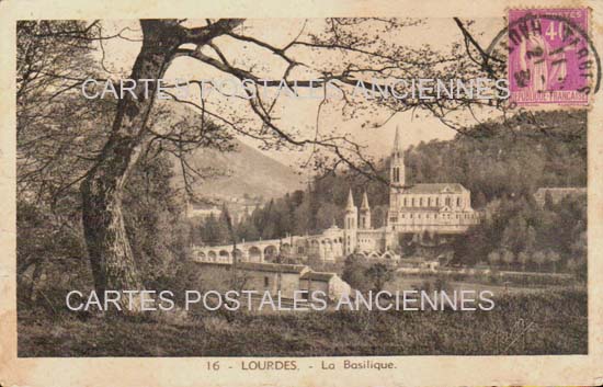 Cartes postales anciennes > CARTES POSTALES > carte postale ancienne > cartes-postales-ancienne.com Occitanie Hautes pyrenees Lourdes