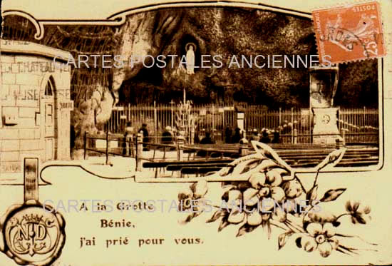 Cartes postales anciennes > CARTES POSTALES > carte postale ancienne > cartes-postales-ancienne.com Occitanie Hautes pyrenees Lourdes