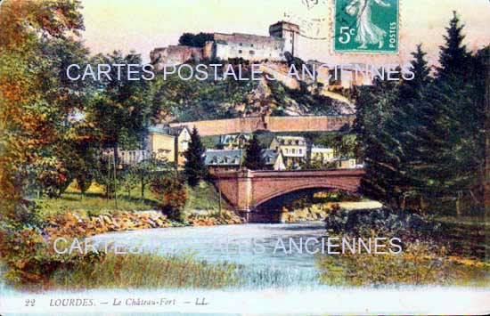 Cartes postales anciennes > CARTES POSTALES > carte postale ancienne > cartes-postales-ancienne.com Occitanie Hautes pyrenees Lourdes