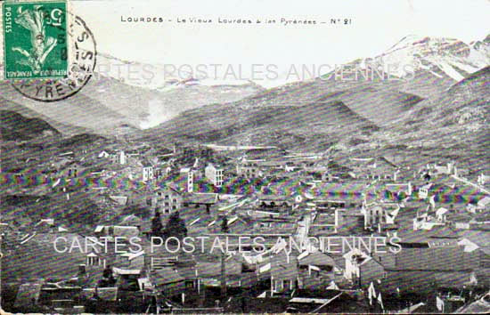 Cartes postales anciennes > CARTES POSTALES > carte postale ancienne > cartes-postales-ancienne.com Occitanie Hautes pyrenees Lourdes