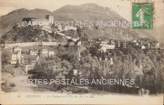 Cartes postales anciennes > CARTES POSTALES > carte postale ancienne > cartes-postales-ancienne.com Occitanie Hautes pyrenees Lourdes