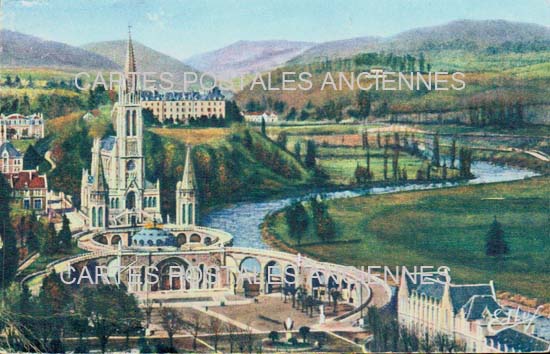 Cartes postales anciennes > CARTES POSTALES > carte postale ancienne > cartes-postales-ancienne.com Occitanie Hautes pyrenees Lourdes