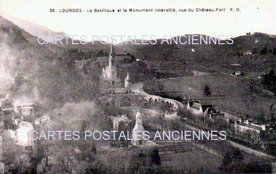 Cartes postales anciennes > CARTES POSTALES > carte postale ancienne > cartes-postales-ancienne.com Occitanie Hautes pyrenees Lourdes