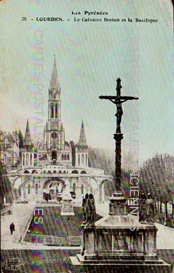 Cartes postales anciennes > CARTES POSTALES > carte postale ancienne > cartes-postales-ancienne.com Occitanie Hautes pyrenees Lourdes