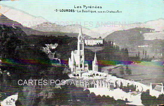 Cartes postales anciennes > CARTES POSTALES > carte postale ancienne > cartes-postales-ancienne.com Occitanie Hautes pyrenees Lourdes