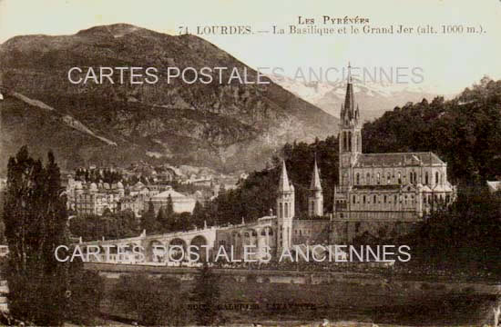 Cartes postales anciennes > CARTES POSTALES > carte postale ancienne > cartes-postales-ancienne.com Occitanie Hautes pyrenees Lourdes