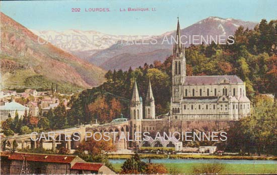 Cartes postales anciennes > CARTES POSTALES > carte postale ancienne > cartes-postales-ancienne.com Occitanie Hautes pyrenees Lourdes