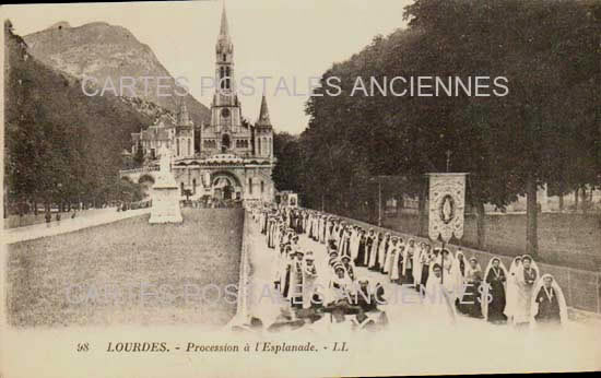 Cartes postales anciennes > CARTES POSTALES > carte postale ancienne > cartes-postales-ancienne.com Occitanie Hautes pyrenees Lourdes