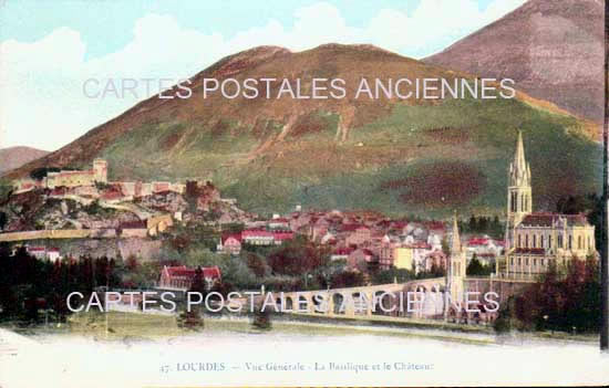 Cartes postales anciennes > CARTES POSTALES > carte postale ancienne > cartes-postales-ancienne.com Occitanie Hautes pyrenees Lourdes