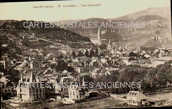 Cartes postales anciennes > CARTES POSTALES > carte postale ancienne > cartes-postales-ancienne.com Occitanie Hautes pyrenees Lourdes