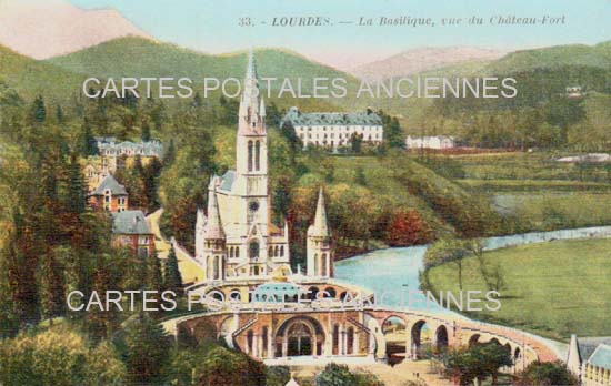 Cartes postales anciennes > CARTES POSTALES > carte postale ancienne > cartes-postales-ancienne.com Occitanie Hautes pyrenees Lourdes