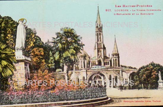 Cartes postales anciennes > CARTES POSTALES > carte postale ancienne > cartes-postales-ancienne.com Occitanie Hautes pyrenees Lourdes