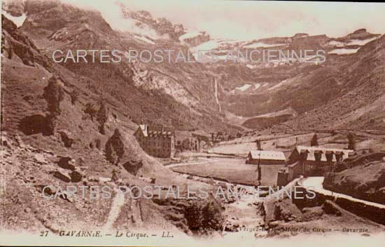 Cartes postales anciennes > CARTES POSTALES > carte postale ancienne > cartes-postales-ancienne.com Occitanie Hautes pyrenees Gavarnie