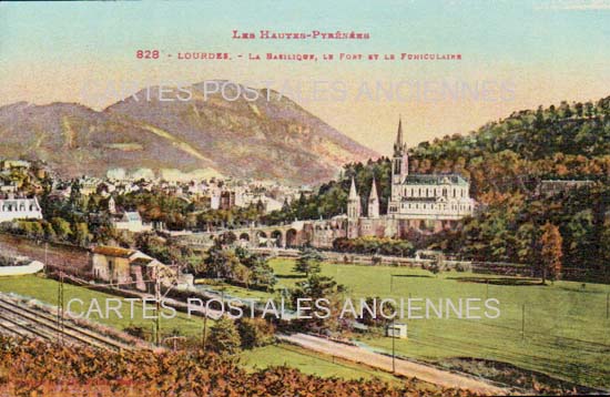 Cartes postales anciennes > CARTES POSTALES > carte postale ancienne > cartes-postales-ancienne.com Occitanie Hautes pyrenees Lourdes