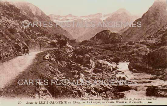 Cartes postales anciennes > CARTES POSTALES > carte postale ancienne > cartes-postales-ancienne.com Occitanie Hautes pyrenees Luz Saint Sauveur