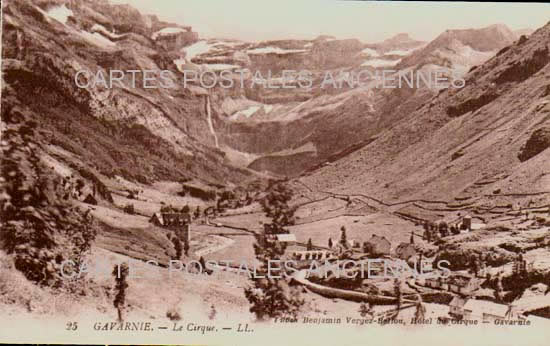 Cartes postales anciennes > CARTES POSTALES > carte postale ancienne > cartes-postales-ancienne.com Occitanie Hautes pyrenees Gavarnie