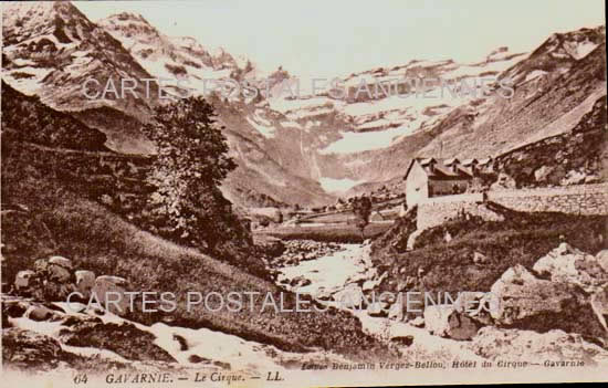 Cartes postales anciennes > CARTES POSTALES > carte postale ancienne > cartes-postales-ancienne.com Occitanie Hautes pyrenees Gavarnie