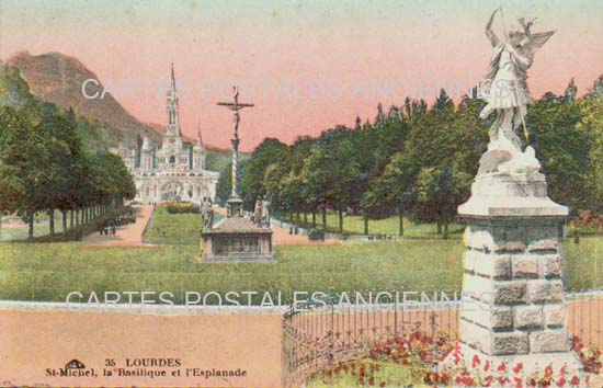 Cartes postales anciennes > CARTES POSTALES > carte postale ancienne > cartes-postales-ancienne.com Occitanie Hautes pyrenees Lourdes