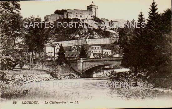 Cartes postales anciennes > CARTES POSTALES > carte postale ancienne > cartes-postales-ancienne.com Occitanie Hautes pyrenees Lourdes