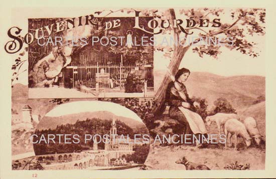 Cartes postales anciennes > CARTES POSTALES > carte postale ancienne > cartes-postales-ancienne.com Occitanie Hautes pyrenees Lourdes