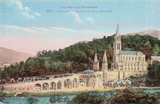 Cartes postales anciennes > CARTES POSTALES > carte postale ancienne > cartes-postales-ancienne.com Occitanie Hautes pyrenees Lourdes