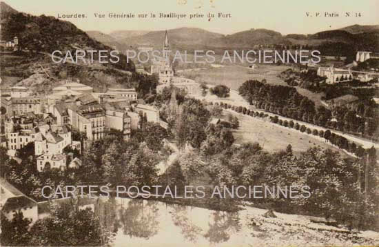 Cartes postales anciennes > CARTES POSTALES > carte postale ancienne > cartes-postales-ancienne.com Occitanie Hautes pyrenees Lourdes