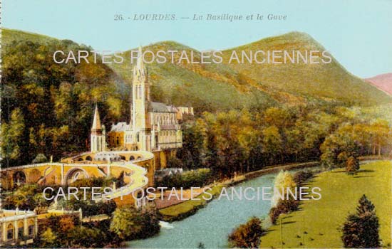 Cartes postales anciennes > CARTES POSTALES > carte postale ancienne > cartes-postales-ancienne.com Occitanie Hautes pyrenees Lourdes