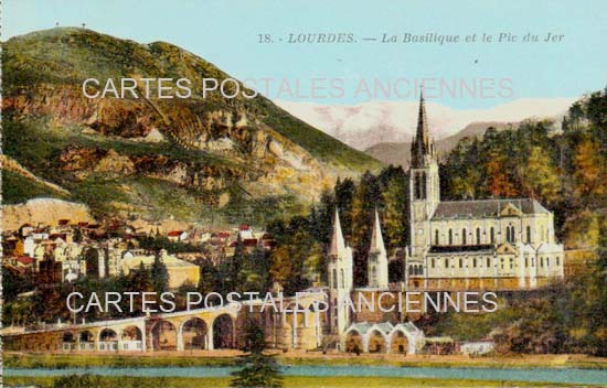 Cartes postales anciennes > CARTES POSTALES > carte postale ancienne > cartes-postales-ancienne.com Occitanie Hautes pyrenees Lourdes