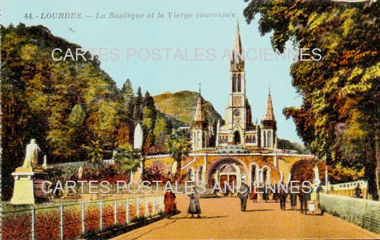 Cartes postales anciennes > CARTES POSTALES > carte postale ancienne > cartes-postales-ancienne.com Occitanie Hautes pyrenees Lourdes