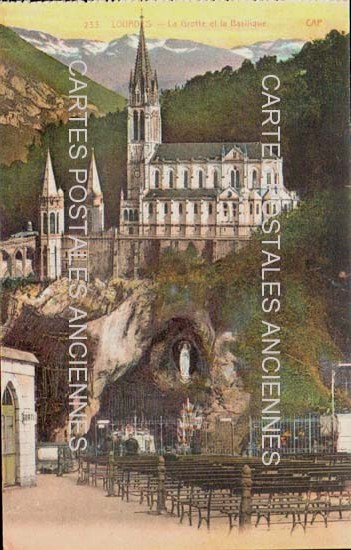 Cartes postales anciennes > CARTES POSTALES > carte postale ancienne > cartes-postales-ancienne.com Occitanie Hautes pyrenees Lourdes