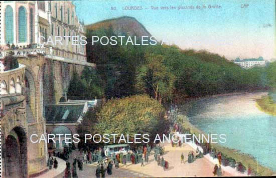 Cartes postales anciennes > CARTES POSTALES > carte postale ancienne > cartes-postales-ancienne.com Occitanie Hautes pyrenees Lourdes