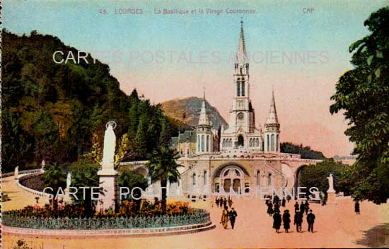 Cartes postales anciennes > CARTES POSTALES > carte postale ancienne > cartes-postales-ancienne.com Occitanie Hautes pyrenees Lourdes