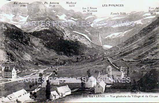 Cartes postales anciennes > CARTES POSTALES > carte postale ancienne > cartes-postales-ancienne.com Occitanie Hautes pyrenees Gavarnie