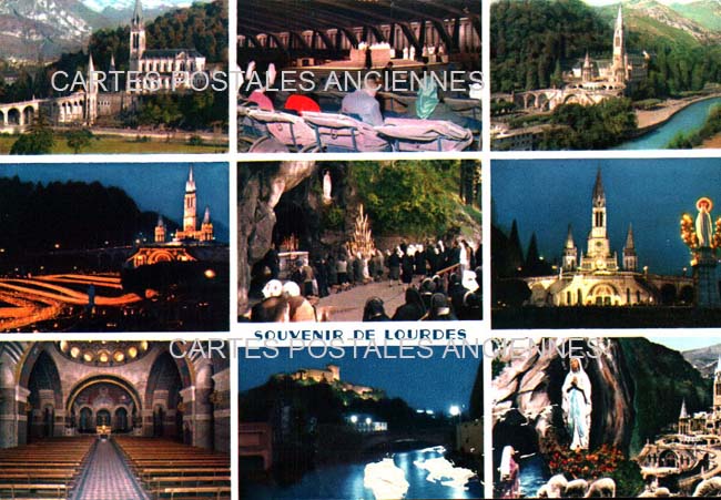 Cartes postales anciennes > CARTES POSTALES > carte postale ancienne > cartes-postales-ancienne.com Occitanie Hautes pyrenees Lourdes