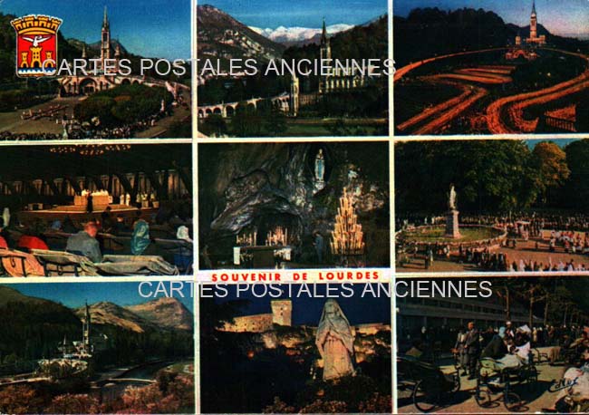 Cartes postales anciennes > CARTES POSTALES > carte postale ancienne > cartes-postales-ancienne.com Occitanie Hautes pyrenees Lourdes